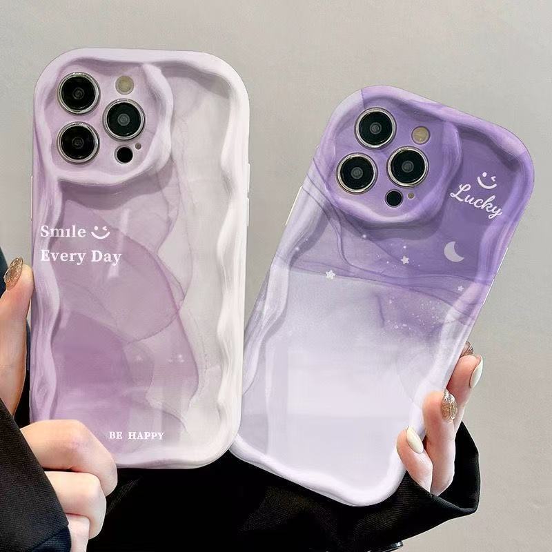 Funda para teléfono iphone16promax para cielo estrellado púrpura Apple 15 moda 14 Japón y Corea del Sur 13/12 nuevo 11