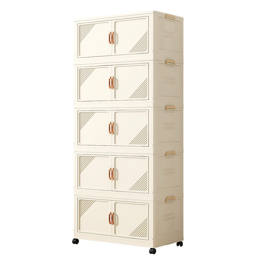 Без установки складной ящик для хранения шкафчик шкаф для хранения закусок Бытовая Спальня одежда пластиковый ящик для хранения одежды