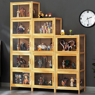 Home Storage Cabinet Storage Cabinet Multi-Layer Bedroom Home Hand-Made Display Cabinet with Cabinet Door Starting from One Piece