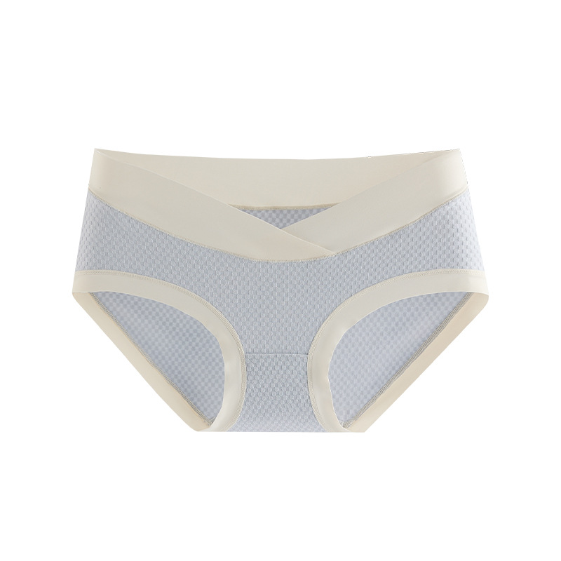 Ropa interior de las mujeres embarazadas algodón antibacteriano inferior entrepierna delgada cintura baja vientre soporte ropa interior sin costuras para el embarazo temprano, medio y tardío