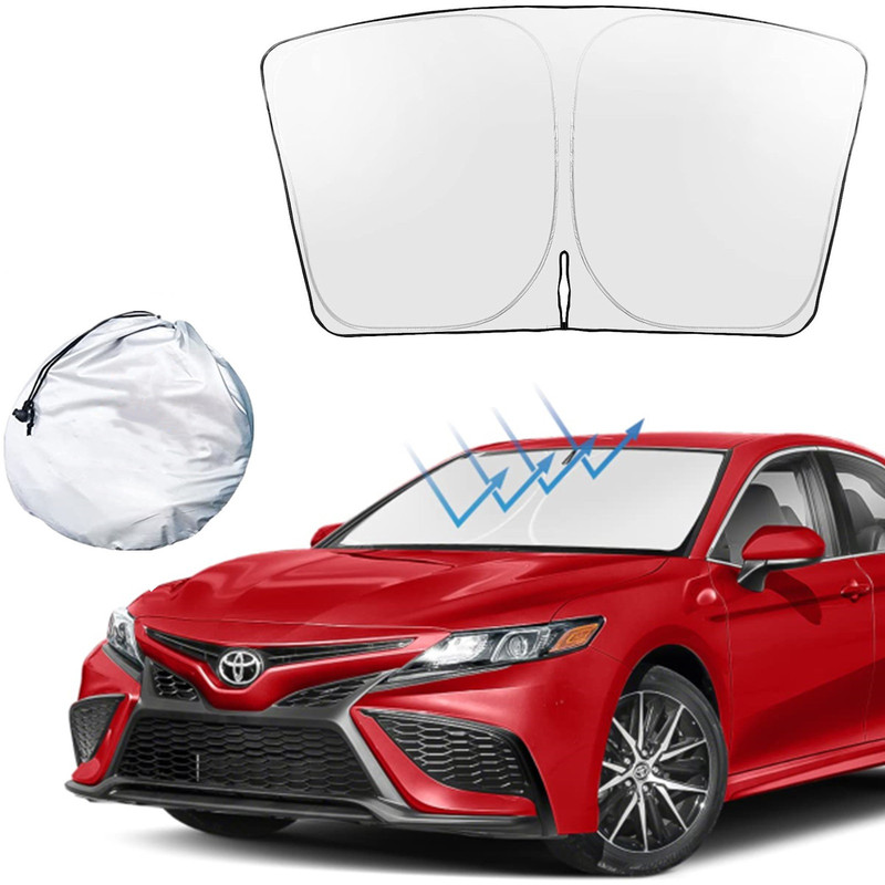 Windshield sunshade cover suitable for Toyota Camry sunshade foldable block UV car cool