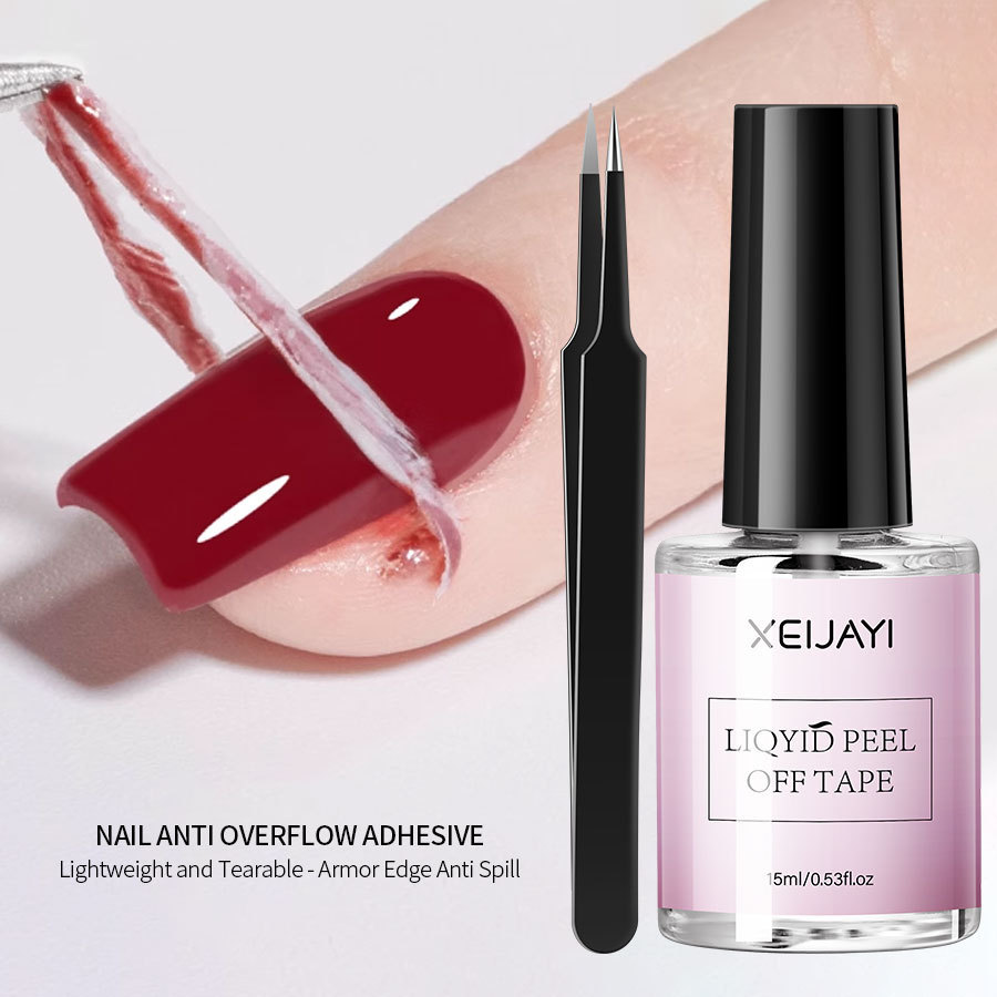 Glass bottle anti-overflow glue straight tweezers