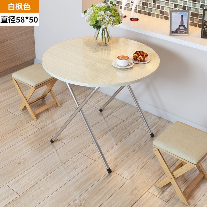 Mesa plegable, mesa de comedor, mesa de comedor, dormitorio portátil, mesa de comedor pequeña, simple para el hogar, de pie en el lado, tipo de casa pequeña