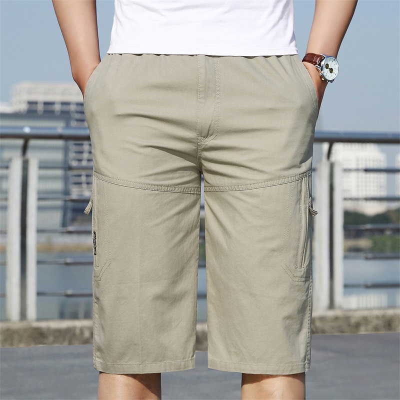 Cotton men's 2021 summer trendy seven shorts loose thin five point shorts, multi-color work clothes and horse pants for_voghion.com