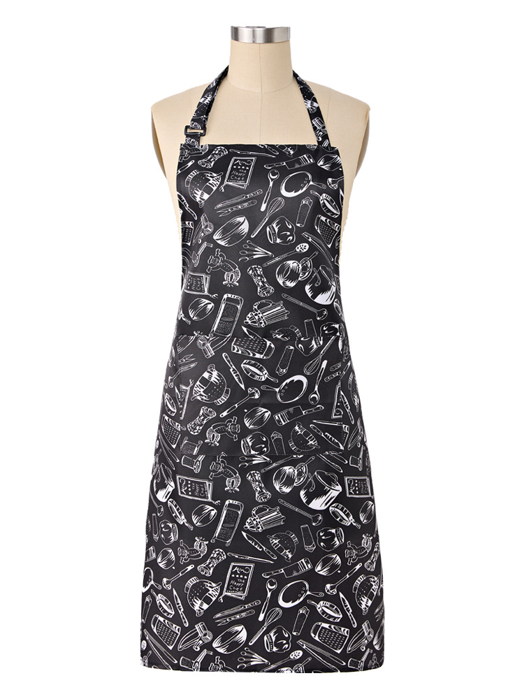 Chef delantal hotel restaurante cocina Chef ropa de trabajo delantal cafetería largo Halter antiincrustante delantal