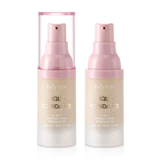 Julystar cross-border liquid foundation concealer lasting do not take off makeup moisturizing vacuum foundation European and American explosions