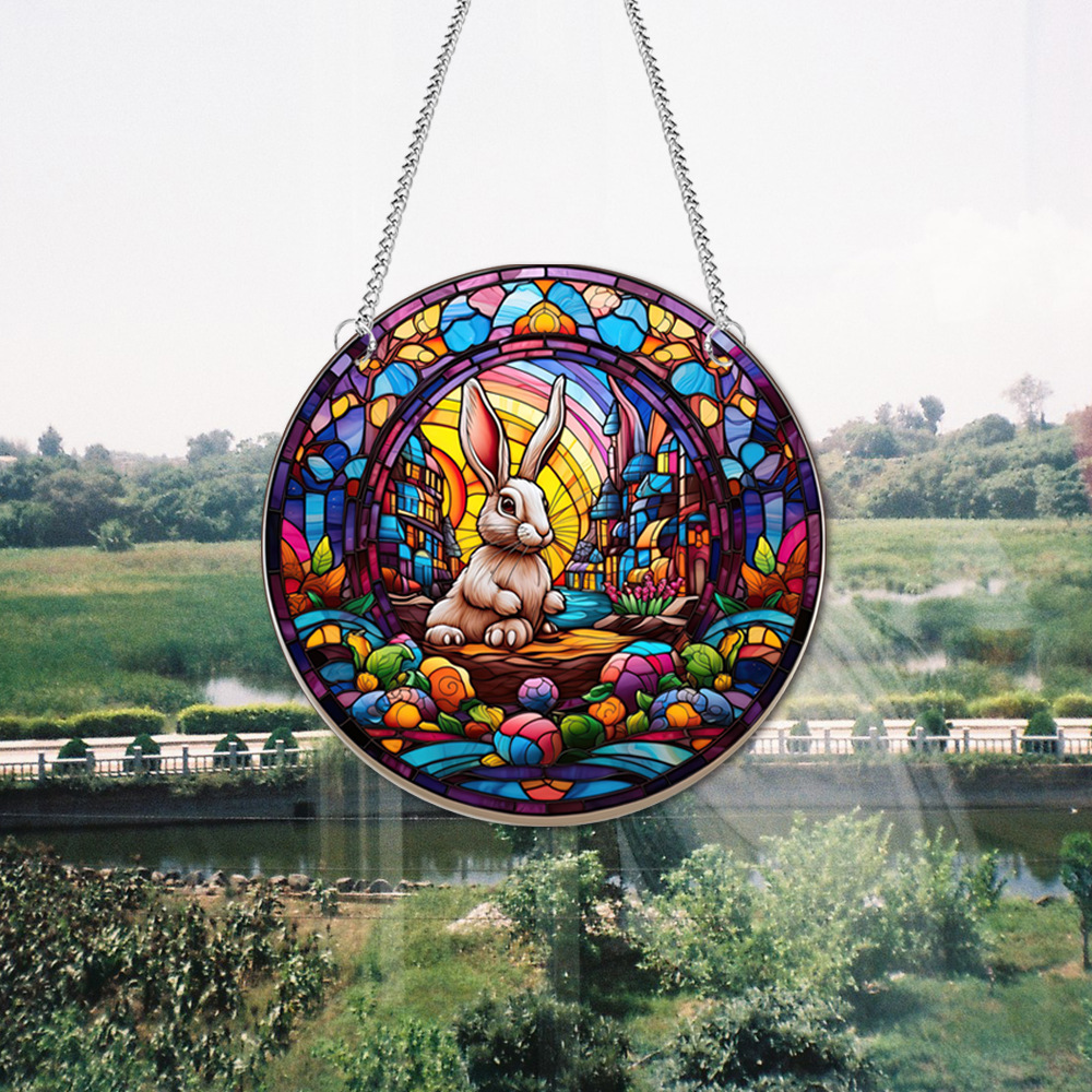 95g Weight pendant Home Textiles & Decor Type Acrylic Material Easter Festival Rabbit Pattern Casual, Elegant, Classical Style Easter Casual Elegant Classical Rabbit Arylic Party Supplies Decorations 109
