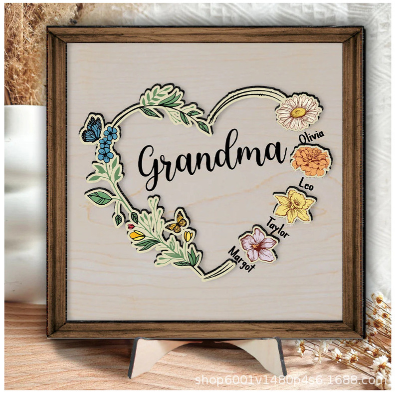 Amazon Explosive DIY Personalized Birthday Anniversary Gift Decoration Custom Custom Content Wooden Picture Frame Amazon Explosive DIY Personalized Birthday Anniversary Gift Decoration Custom Custom Content Wooden Picture Frame