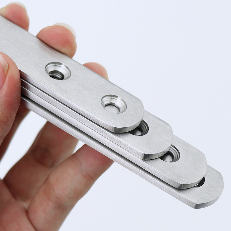 Soporte Plano Recto para Muebles de Acero Inoxidable para Ensamblaje de Muebles