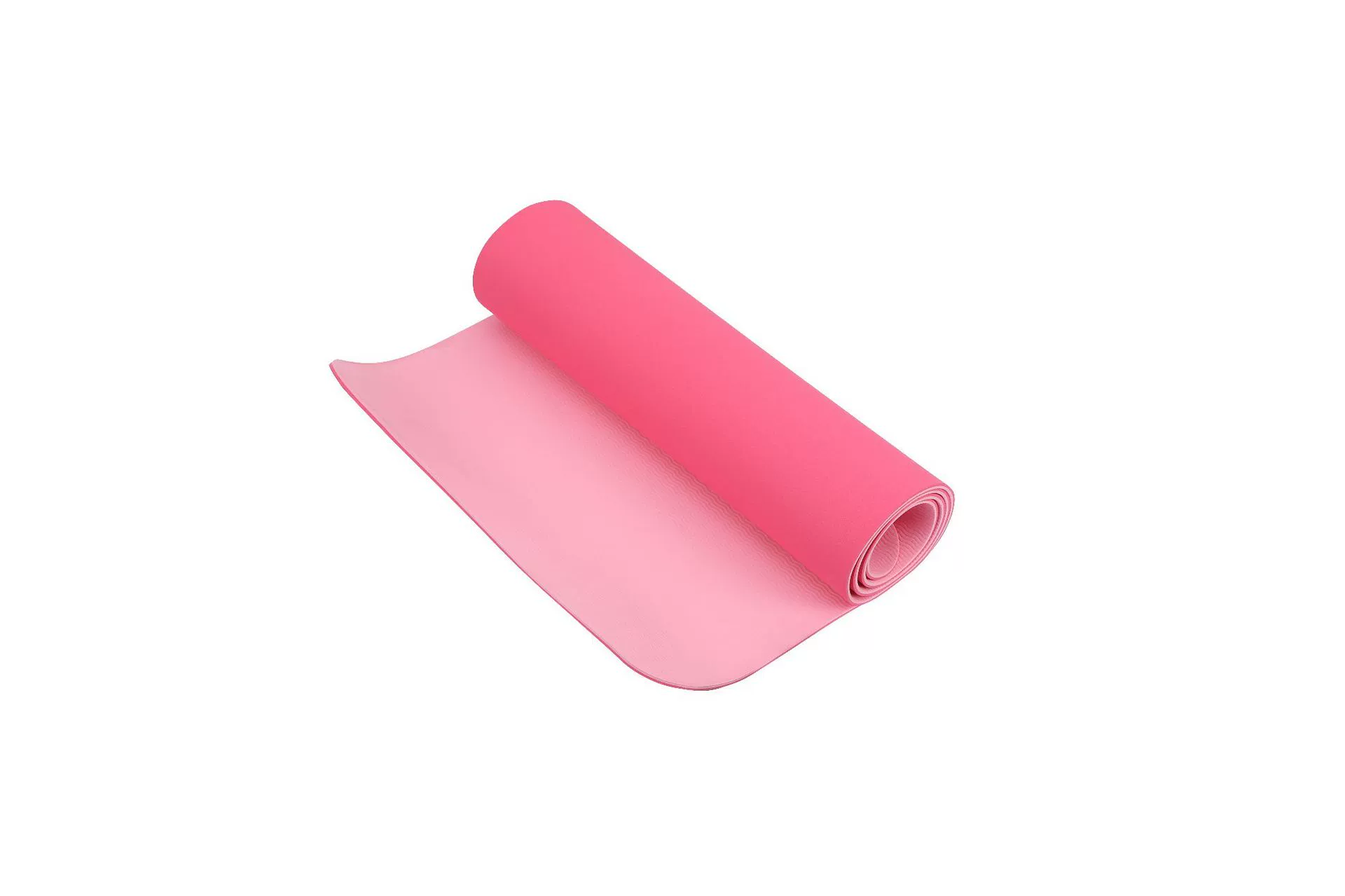 Коврик для йоги двухслойный TPE 130/150/183×61 см, 3/4/6 мм, двухцветный с ремнём и сумкой