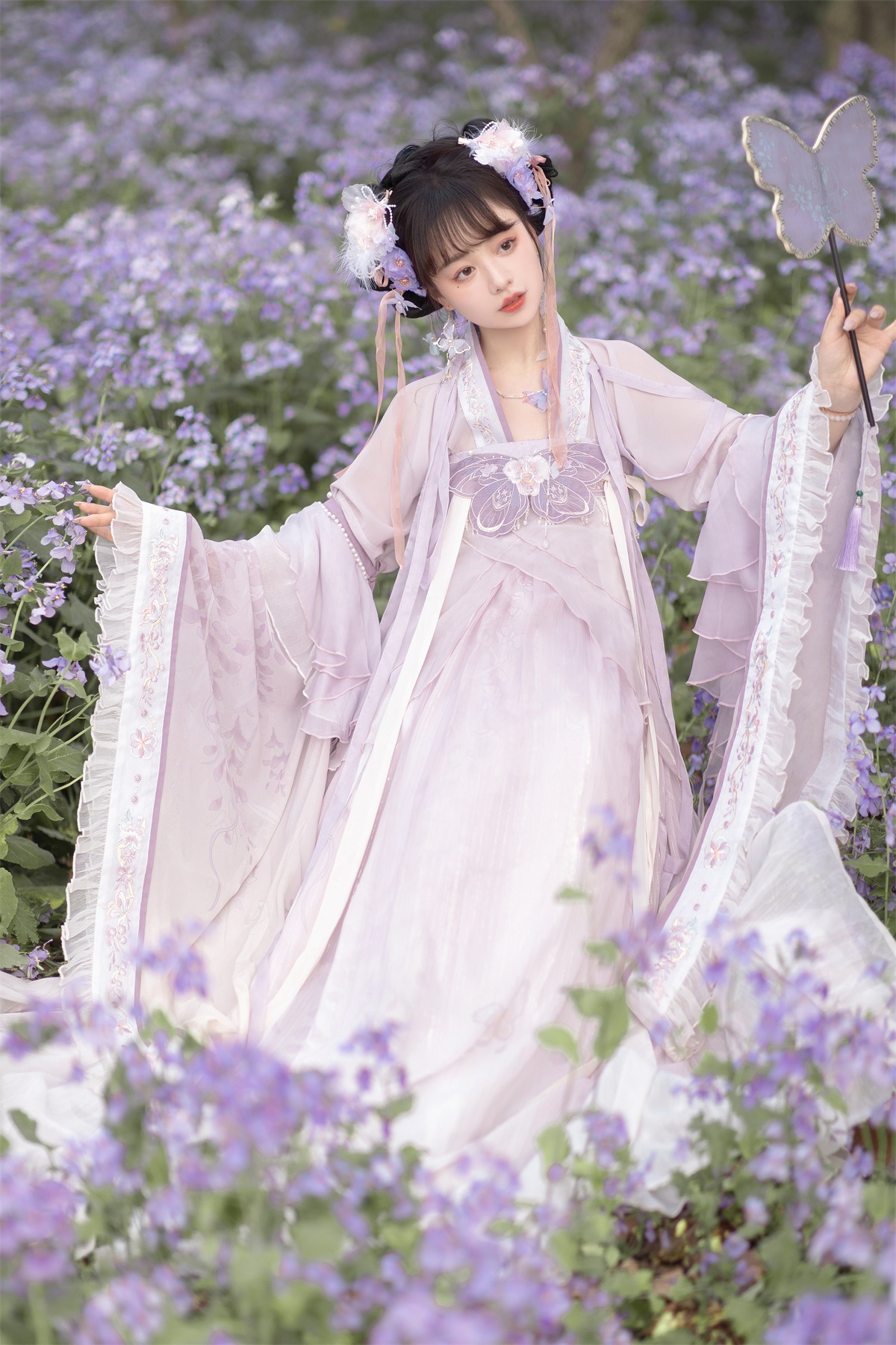 原创设计新款繁花镜汉服女中国风唐风款齐胸襦裙全套春秋季8346-阿里巴巴