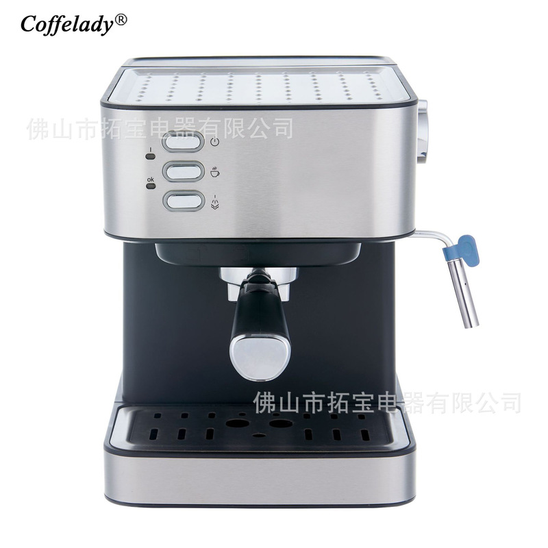 Coffelady 15Bar Espresso Machine Button Operation with Milk Frother Pump Coffee Machine