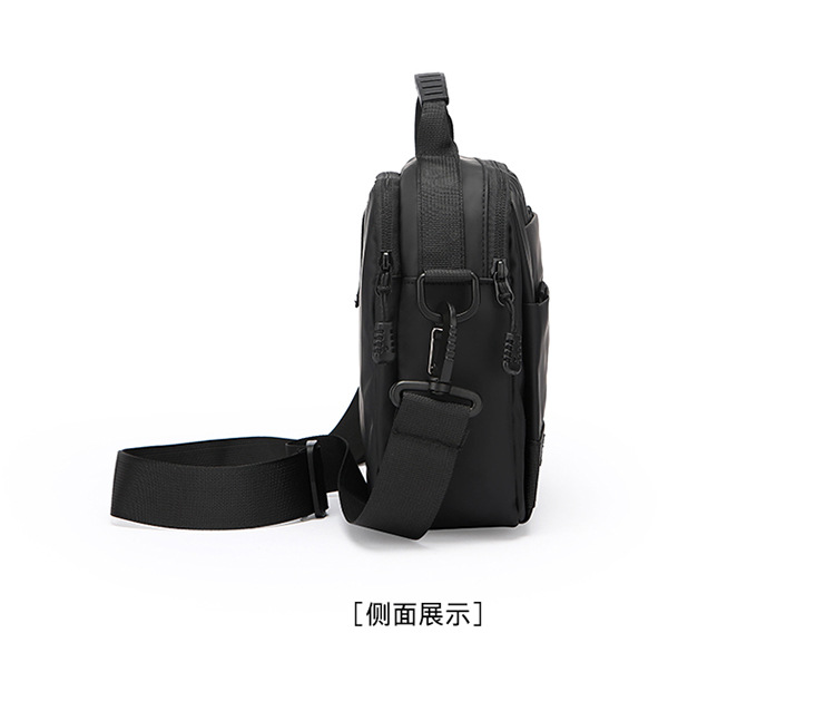 New horizontal multi-functional nylon bag for men, sporty and casual small bag, single-shoulder crossbody handbag, men's cross-border bag undefined