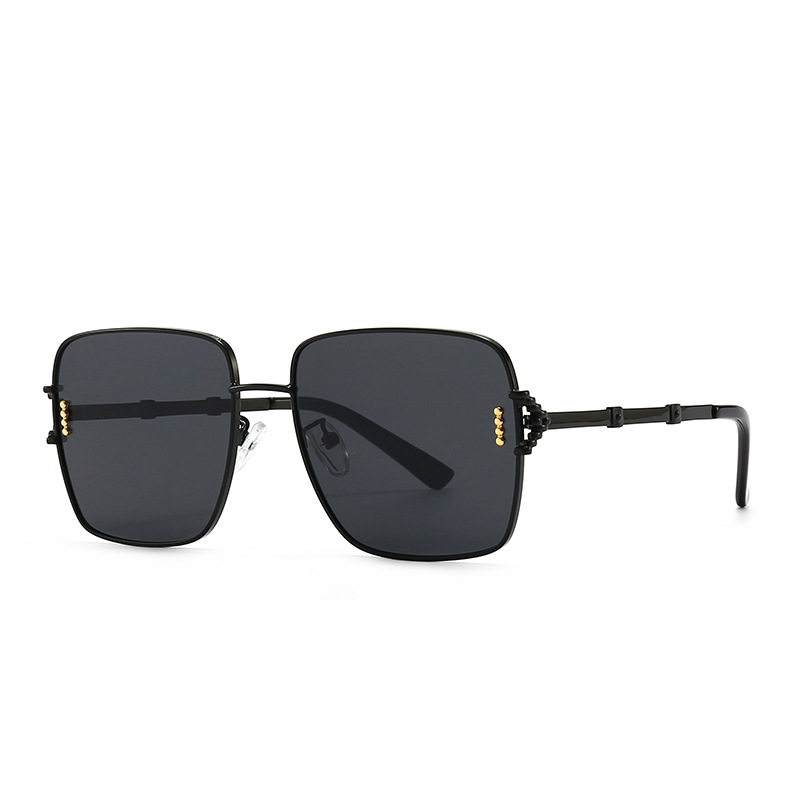 Lunettes de soleil carrées tendance rétro pour photographie de rue, lunettes de soleil à charme moderne INS_voghion.com
