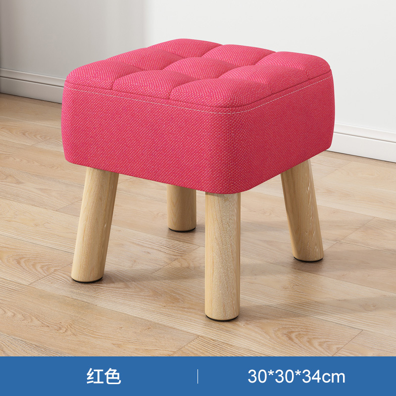 Pequeño taburete hogar pequeño taburete sala de estar sofá taburete simple paño enano taburete