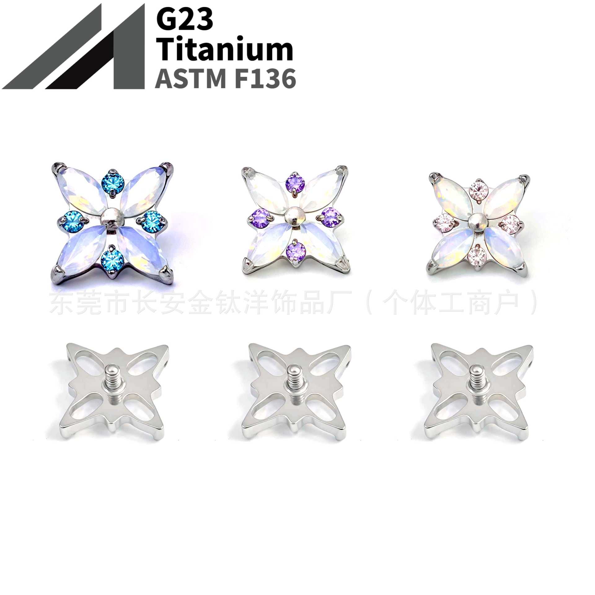 16G labret stud size and finish detail