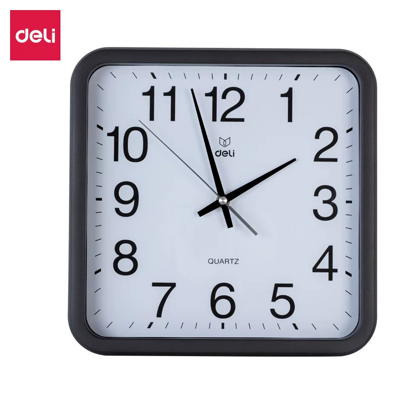 Deli 8832 Wall Clock (Black)