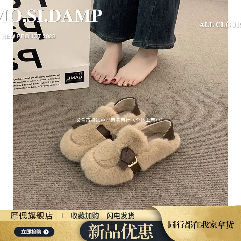 Mao Mao Shoe женские 2024 новые осенне-зимние однотонные Mary Zhen женские туфли, нежные вечерние туфли, парные детские туфли, тканевые (тканевые) туфли