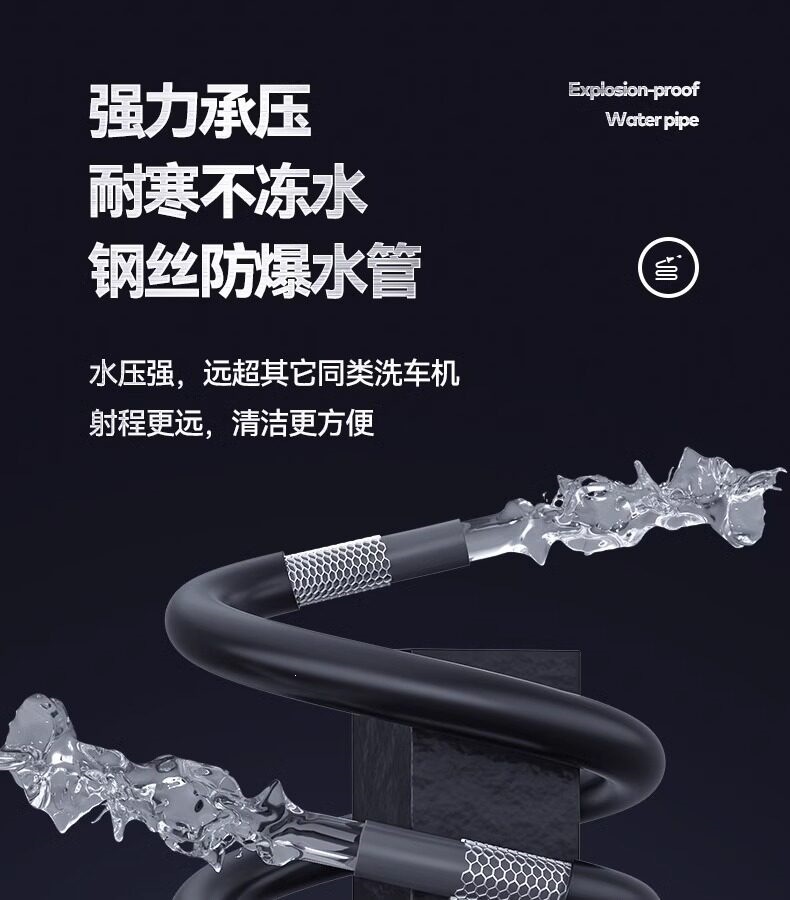 Delixi Electric Car Washing Machine Cleaning Machine Water Gun for Home and Commercial Use, Car Wash Shop, Farm, 220V Ultra-High Pressure Water Gun