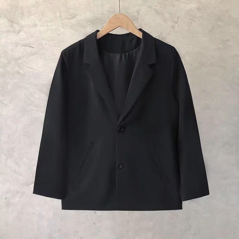 Men's summer thin set, trend classic suit jacket for leisure, oversize