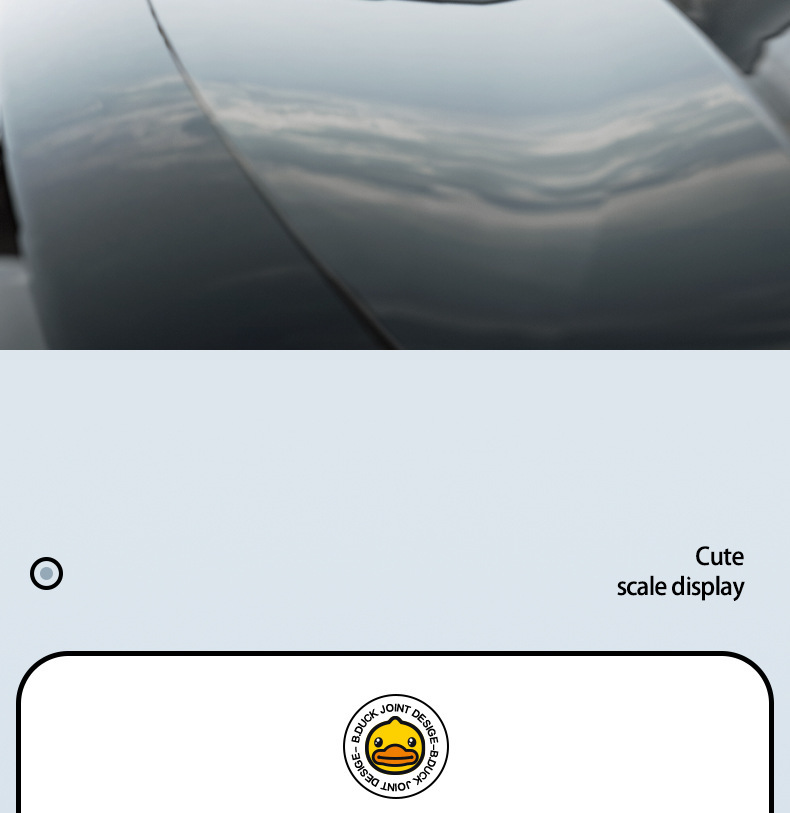 Little Yellow Duck Temporary Parking Phone Number Plate, Hidden Car Moving Number Plate, Cute Car Accessories