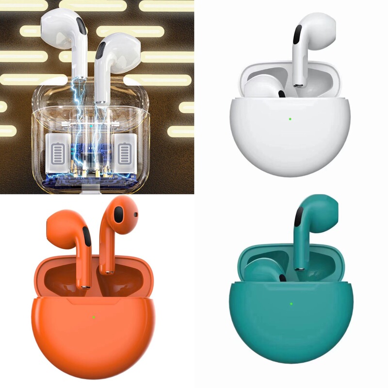 pro4 fourth generation pro6 bluetooth headset noise reduction AIRmini wireless tws sports sixth generation pro5 J6 green light