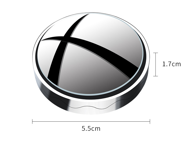 New Rearview Mirror Small Round Mirror Car Reversing Artifact Reflective Auxiliary Blind Spot 360-Degree Wide-Angle Ultra-Clear Car