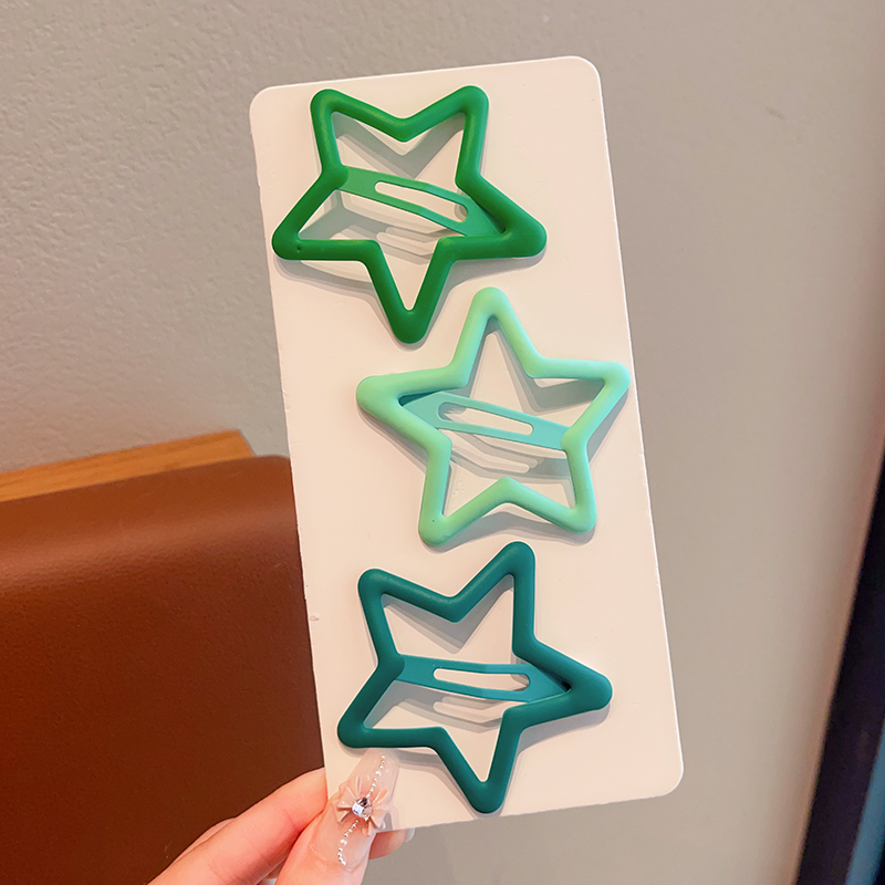 Caramelo de color estrella para niños pinzas de cabello chapa niñas lindas pinzas de cabello chapa niñas lindas caballo pequeño