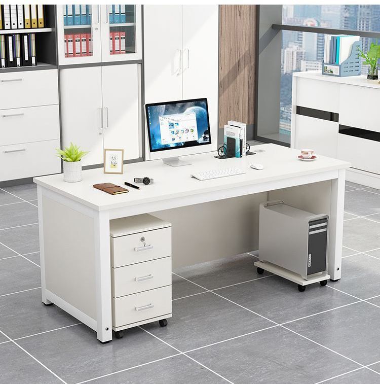 Computer Desk Office Commercial Manager Executive Desk Simple Modern Staff Executive Leader Universal Single-Person Office Desk