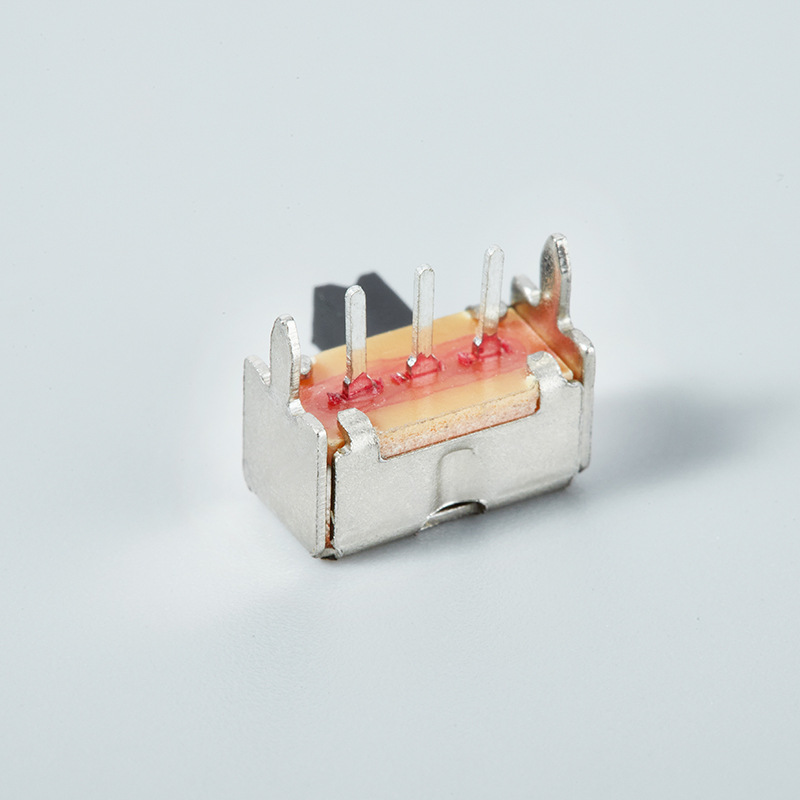 SK12D07单排两档三针卧式蓝牙音箱开关  1P2T拨动开关 滑动开关