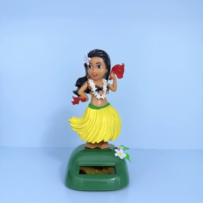 Car ornaments Hawaiian Girl Car - 665115-yellow-type-a