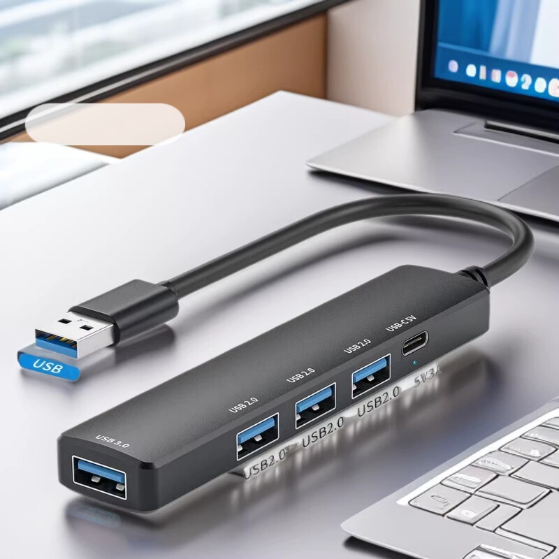 Factory private model five-in-one usb3.0 Hub computer notebook extender usb hub2.0 splitter