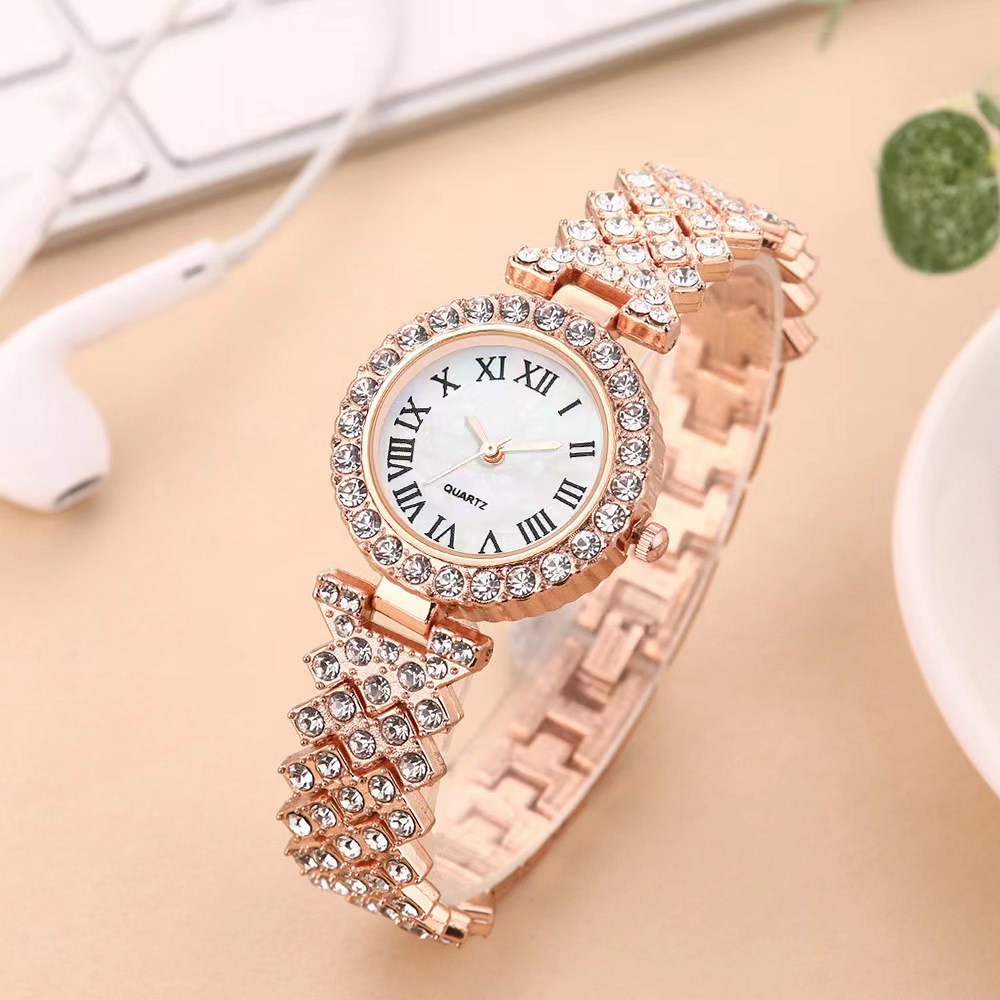 23 Year New Set Diamond Women's Bracelet Watch Luxury Fashion Gift Box Watch Bracelet Six Piece Quartz Watch Set_voghion.com