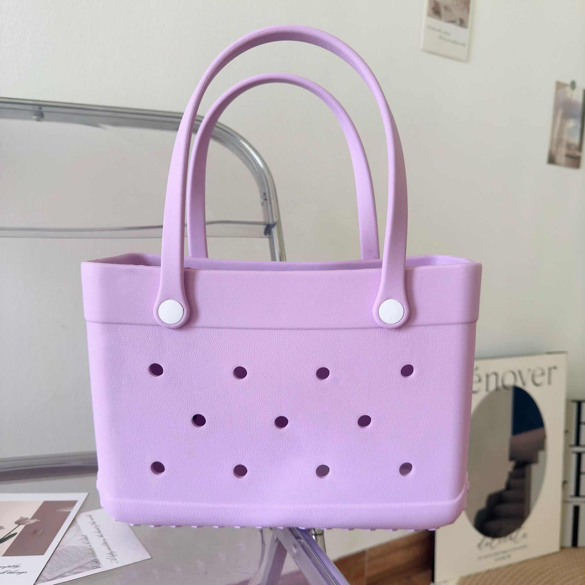 957g Weight Open Closure Type Double Handle Strap Type Square Bag Bags Type Casual Occasion EVA Material Heart Shape, Bow Knot Pattern All Seasons Season Women's Gender Cute Style Square Shape Women's EVA Heart Shape Bow Knot Cute Square Open Square Bag 15