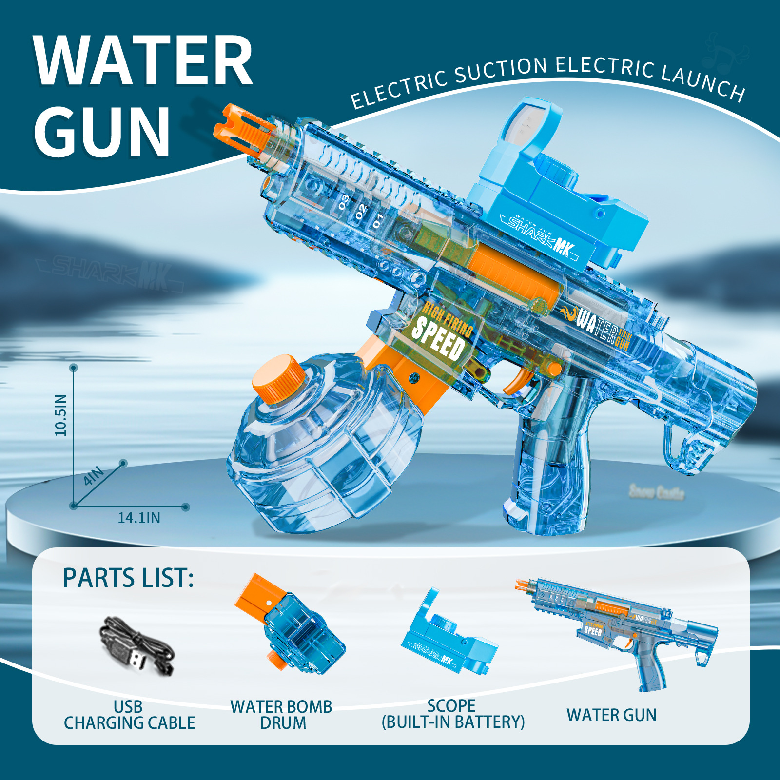 lightweight electric automatic water gun
