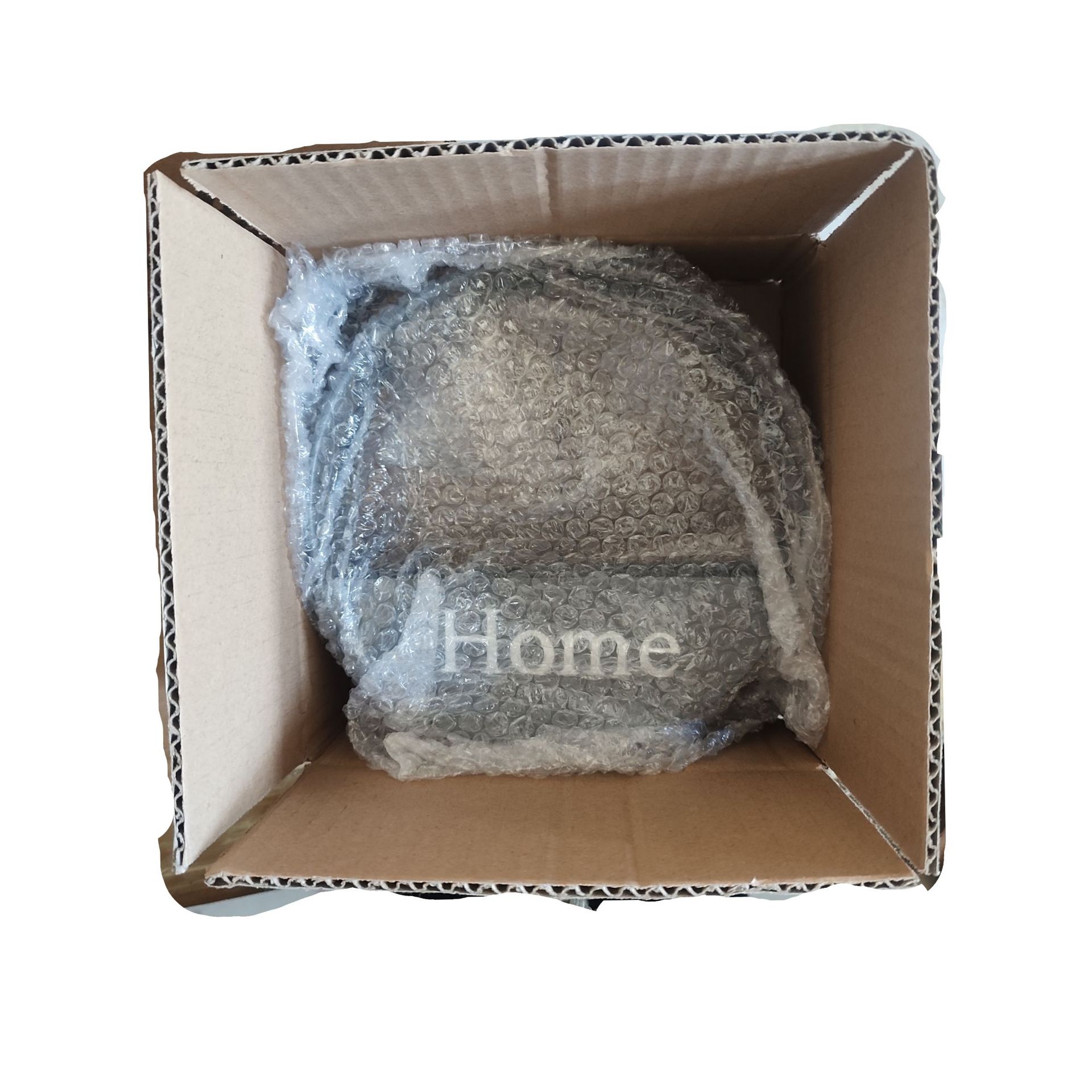 Gris + bolsas de burbujas independientes + envases de cartón