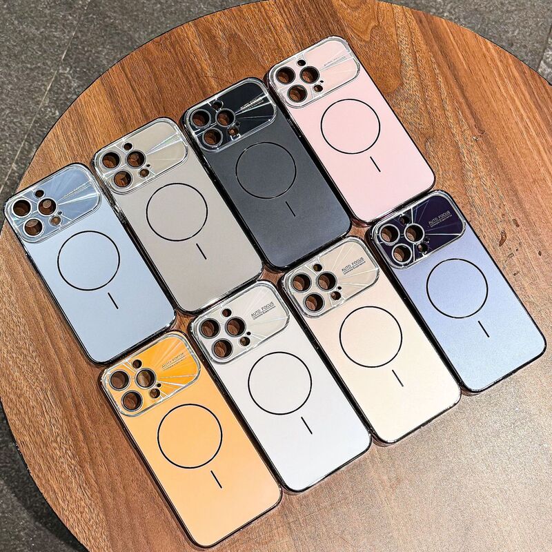 镭射镜头大视窗镜头适用iPhone16P手机壳细圈磁吸苹果12 15保护套|undefined