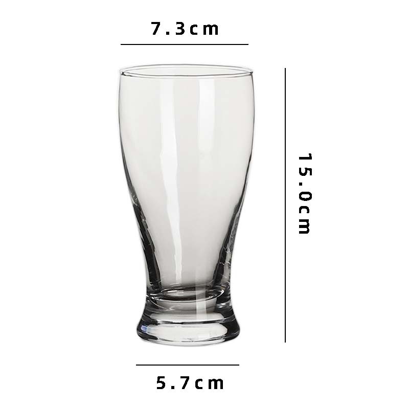 Taza de cerveza artesanal de cintura grande capacidad cintura de vidrio bar KTV taza de cerveza comercial taza de cerveza de trigo