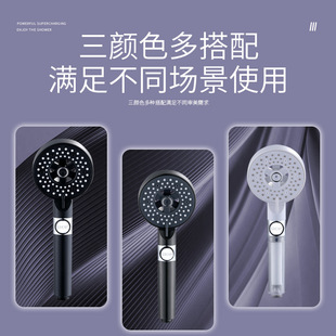 New multi-gear large panel bathroom shower head filter core shower pressurized shower head handheld nozzle