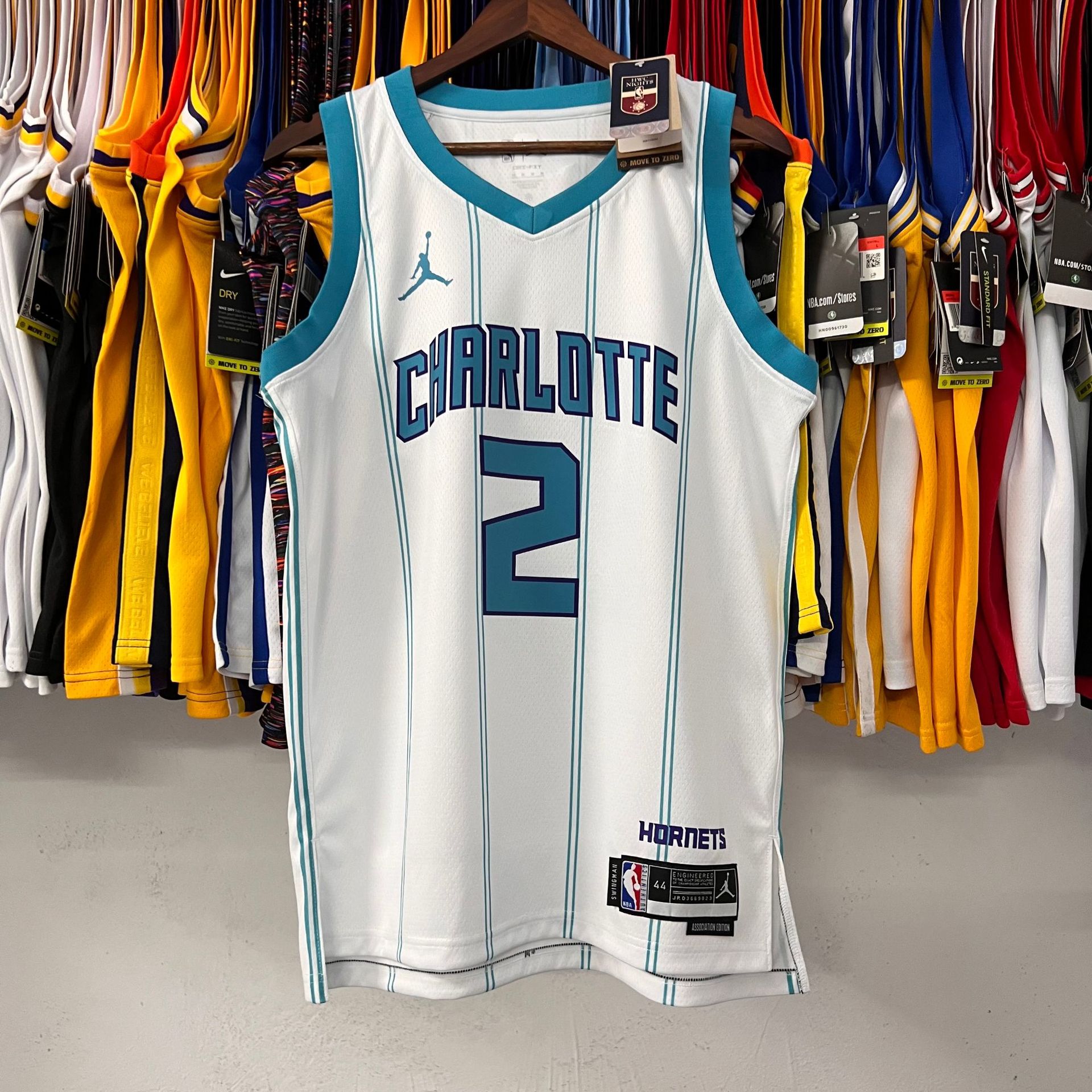 Charlotte Hornets NBA Jersey Back View