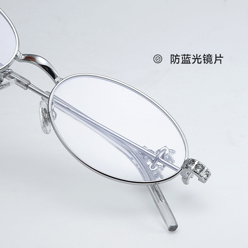 25 新作 GM ジュエリーシリーズ メガネ CARAT ノーメイク ジェニー同スタイル 近視用オーバルフレーム 30913