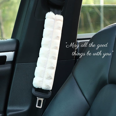 Shoulder Cover Winter Puff: Seat belt shoulder pad