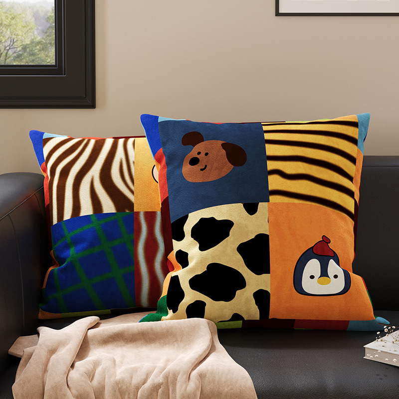 Dopamine Cartoon Pillowcase Sofa Living Room Cushion Cushion Office Lumbar Pillow Back Cushion Bedside Bay Window Lumbar Support Dopamine Cartoon Pillowcase Sofa Living Room Cushion Cushion Office Lumbar Pillow Back Cushion Bedside Bay Window Lumbar Support