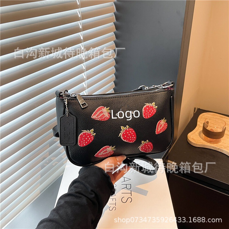 跨境外贸欧美时尚休闲通勤斜挎包流行印花字母腋下单肩女包包bags|undefined