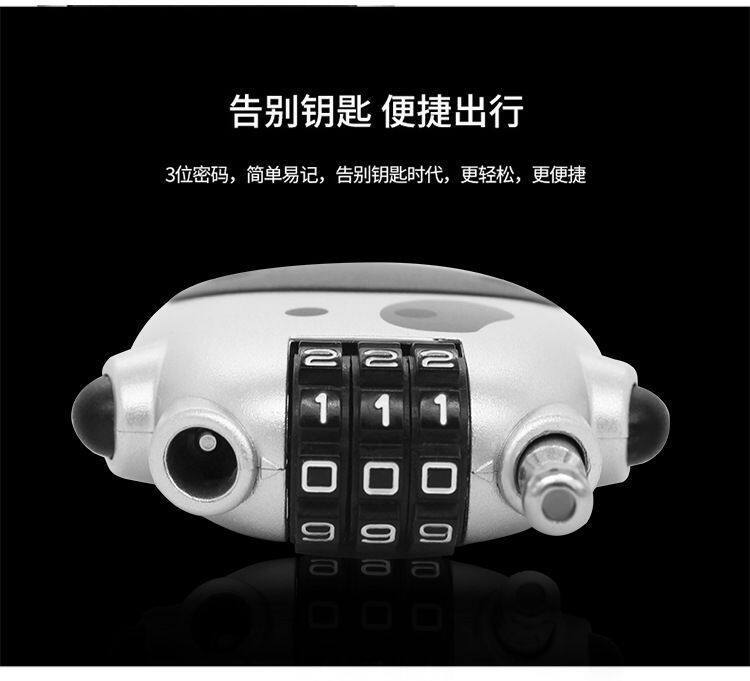Manufacturer's Anti-Theft Cow Lock, Helmet Lock, Password Lock, Bicycle Lock, Electric Vehicle Helmet Lock, Retractable Steel Cable Password Lock