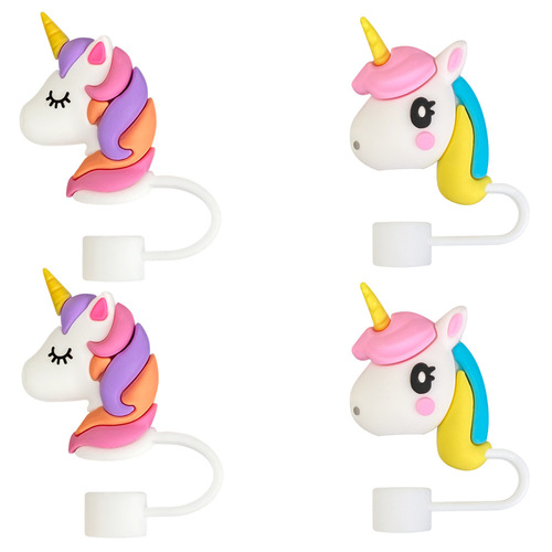 Food-grade rubber straw cover dust cover unicorn straw cap Stanley straw sleeve