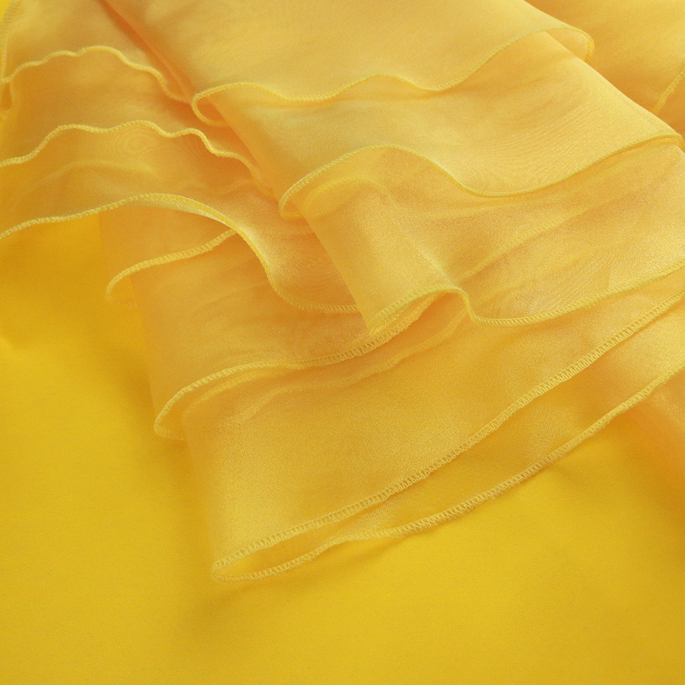 Damenbekleidung Sexy schulterfreies durchsichtiges Organza-Partykleid mit hoher Taille und Hüftrock in Übergröße_voghion.com