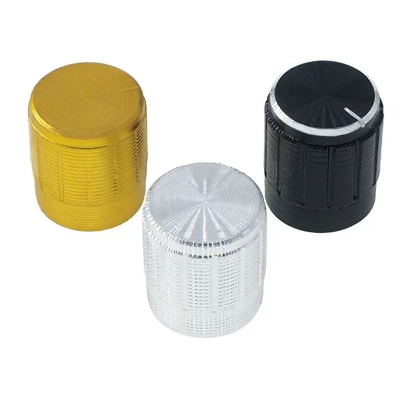 Алюминиевый сплав потенциометр ручка шляпа золото серебро черный алюминиевый корпус ручка потенциометр колпачок алюминиевый сплав