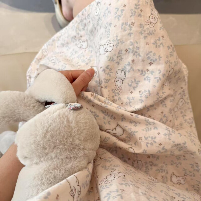 Refreshing for Summer~ Fresh and Simple A-Class All-Cotton Double-Layer Gauze Pajamas, Home Wear, Cartoon Floral Short-Sleeve Nightgown Refreshing for Summer~ Fresh and Simple A-Class All-Cotton Double-Layer Gauze Pajamas, Home Wear, Cartoon Floral Short-Sleeve Nightgown