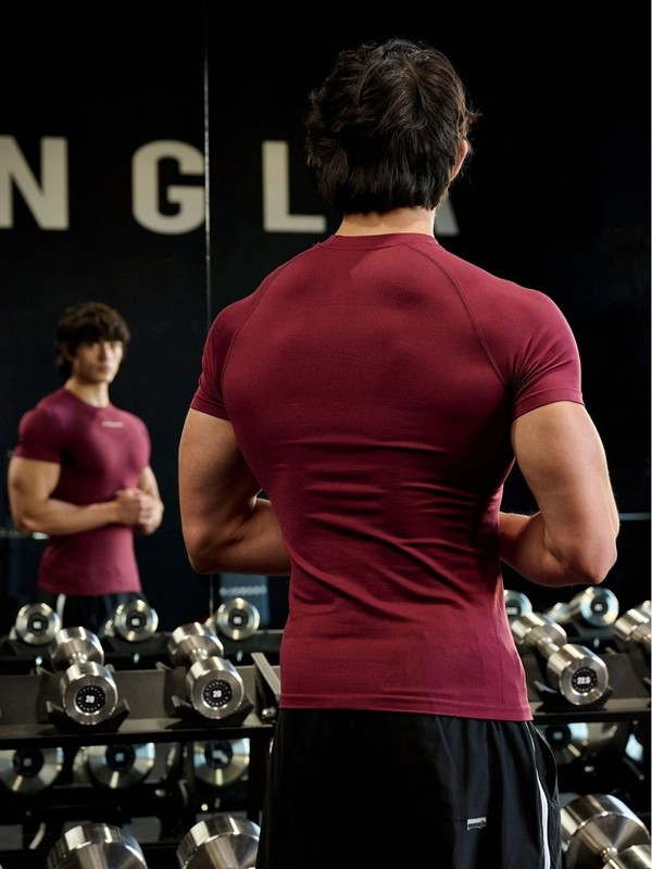 YOUNGLA メンズ Tシャツ スポーツ フィットネス 速乾性 通気性 ストレッチ フィットネス ジャージ ジョガー アウトドア ランニング バスケットボール ウェア|undefined
